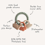 Silicone Sensory Teething Rings