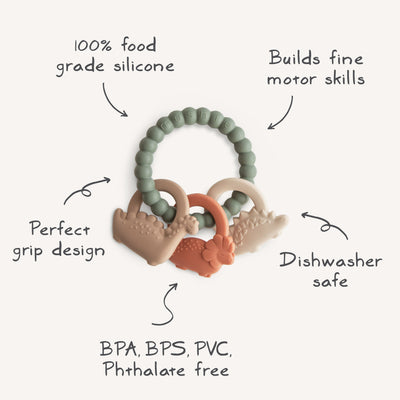 Silicone Sensory Teething Rings