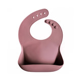Mushie Silicone Baby Bib – Adjustable Catch-All Bib