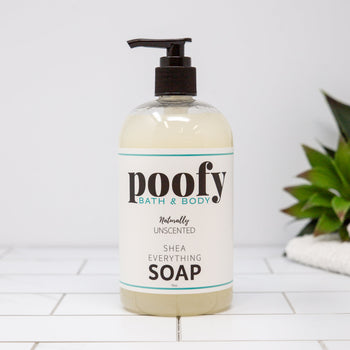 Poofy Organics Naturally Unscented Shea Everything Soap