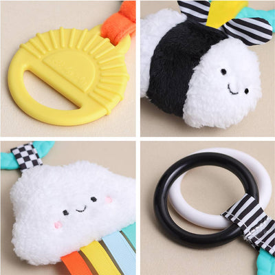 Bitzy Busy Ring™ Teething Activity Toy – Rainbow