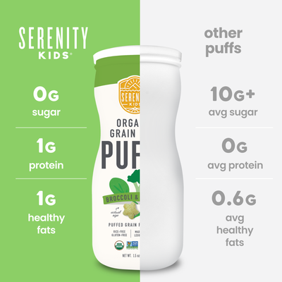 Broccoli & Spinach Organic Grain Free Puffs 6+Month