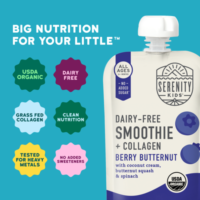 Berry Butternut Baby Food Pouch with Grass-Fed Collagen