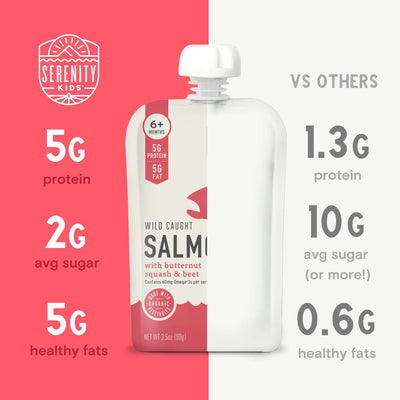 Wild Caught Salmon Baby Food Pouch
