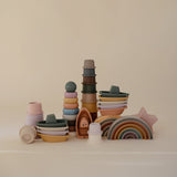 Mushie Stacking Rings Toy – Toddler Stacking Toy
