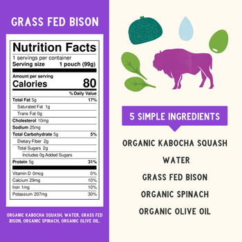 Grass Fed Bison Baby Food