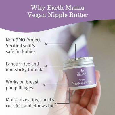Earth Mama Vegan Nipple Butter – Plant-Based Comfort for Nursing Moms