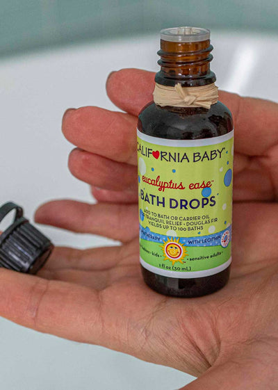 California Baby Eucalyptus Essential Oil – Pure Aromatherapy Oil for Bath, Diffuser & Relaxation