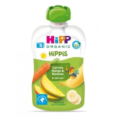 HiPP Hippis Carrots Mango & Bananas Puree 100G (8530)