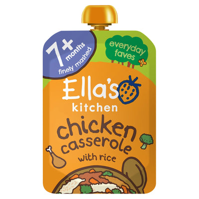 Ella's Kitchen Organic Chicken Casserole with Rice Baby Food Pouch 130g (7+ Months)