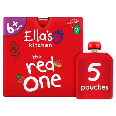 Ella's Kitchen Organic The Red One Fruit Smoothie Multipack 450g (6+ Months)