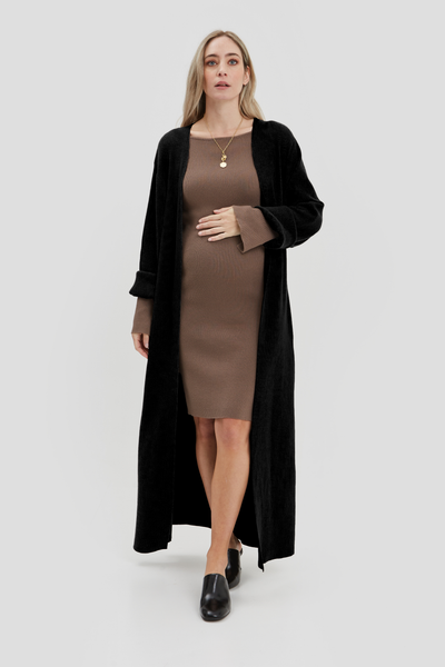 NOM Maternity Emaline Full-Length Cardigan