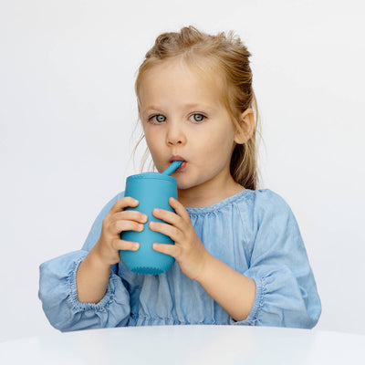 Happy Cup + Straw System – Open Cup and Straw Drinking Set for Toddlers and Preschoolers