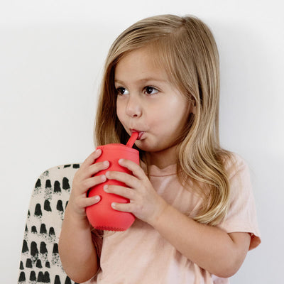 Happy Cup + Straw System – Open Cup and Straw Drinking Set for Toddlers and Preschoolers