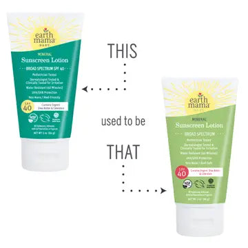 Earth Mama Baby Mineral Sunscreen Lotion Spf 40
