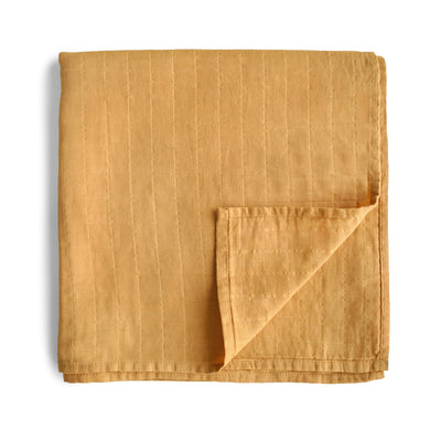 Mushie Organic Cotton Muslin Swaddle Blanket