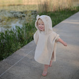 Organic Cotton Bear Hooded Poncho Towel