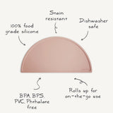 Mushie Silicone Placemat – Food-Grade Baby Placemat