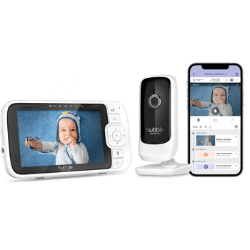 Hubble Nursery Pal Link Premium – 5” Smart Baby Monitor with Two-Way Talk & Night Vision