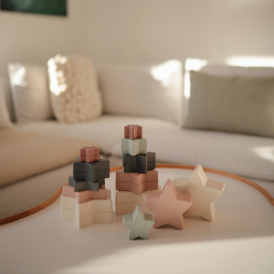 Mushie Nesting Stars Toy – Stacking Toy for Toddlers