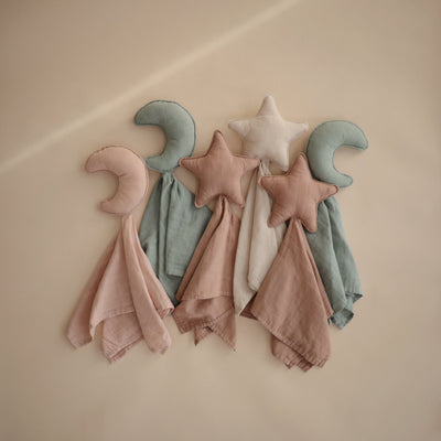 Mushie Star Lovey Blanket – Organic Cotton Baby Comfort Blanket