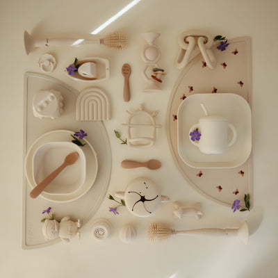 Mushie Square Dinnerware Bowls – BPA-Free Baby Bowl Set