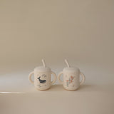 Mushie Silicone Training Cup + Straw