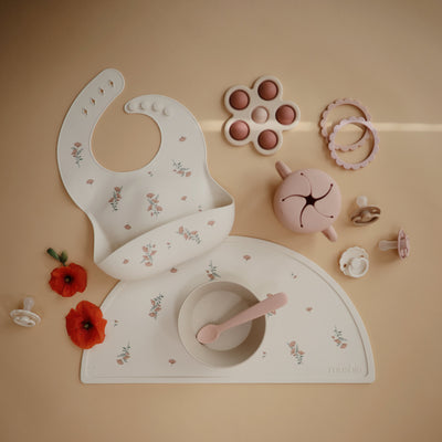 Mushie Flower Press Toy – Sensory Pop Toy for Babies