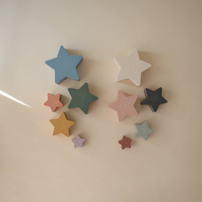 Mushie Nesting Stars Toy – Stacking Toy for Toddlers
