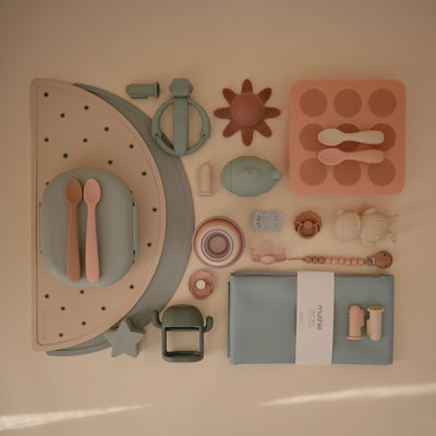 Mushie Finger Toothbrush Set – Silicone Baby Toothbrush