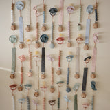 Linen Pacifier Clip Set