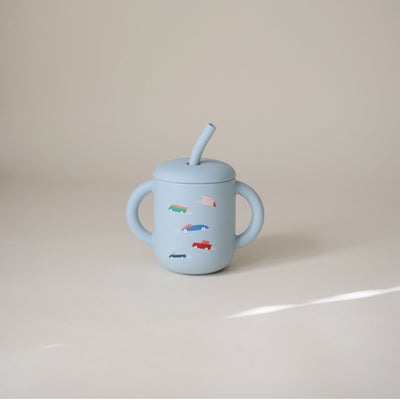 Mushie Silicone Training Cup + Straw