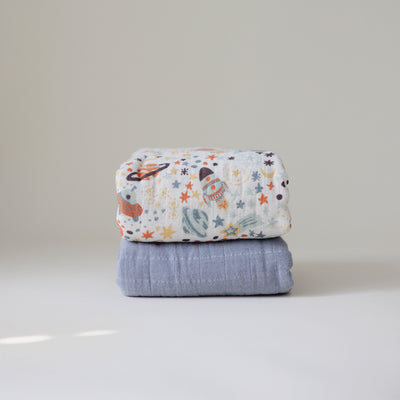 Mushie Organic Cotton Muslin Swaddle Blanket