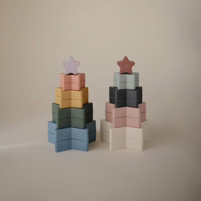 Mushie Nesting Stars Toy – Stacking Toy for Toddlers
