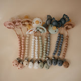 Mushie Hera Silicone Pacifier Clip – Minimalist Baby Pacifier Holder