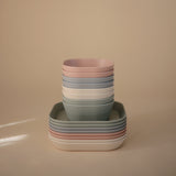 Mushie Square Dinnerware Bowls – BPA-Free Baby Bowl Set