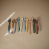 Mushie Silicone Feeding Spoons – Soft-Tip Baby Spoons