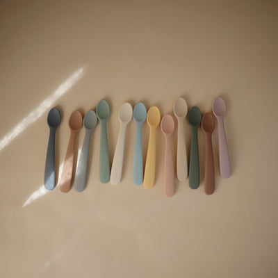 Mushie Silicone Feeding Spoons – Soft-Tip Baby Spoons