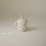Mushie Silicone Training Cup + Straw