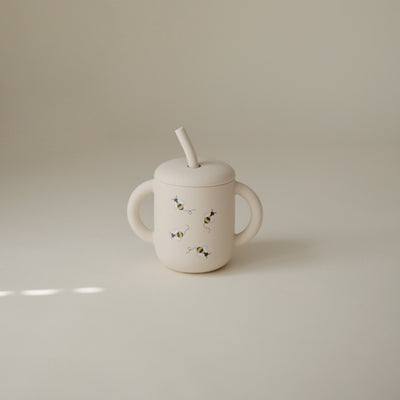 Mushie Silicone Training Cup + Straw
