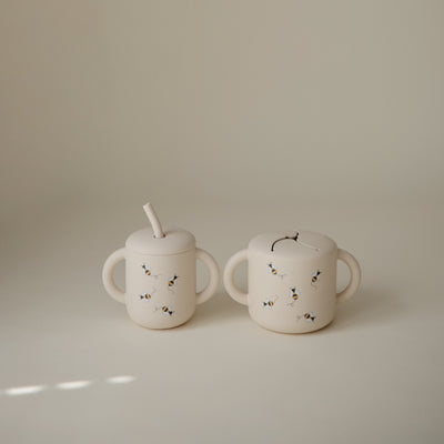 Mushie Silicone Training Cup + Straw