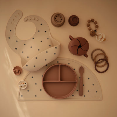 Mushie Luna Silicone Pacifier Clip