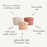 Silicone Baby Food Containers Set  (3 Pack)