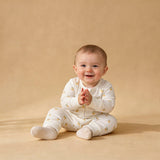 Makemake Organics Organic 2-Way Zip Romper - Lemons