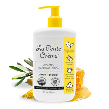 Organic French Diapering Liniment Lotion - Pump Bottle - 8 oz