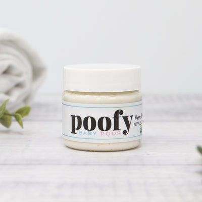 Happy Boobies Nipple Cream Organic 1oz container shown with topical skincare packaging