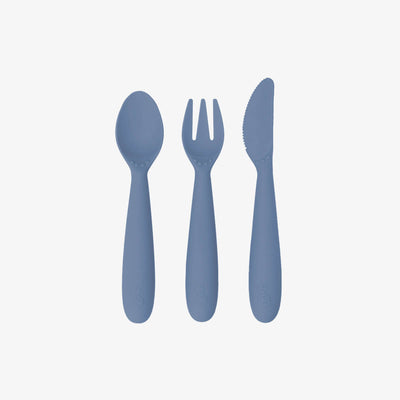 Happy Utensils – Spoon, Fork, and Safe Knife Set for Toddlers and Preschoolers