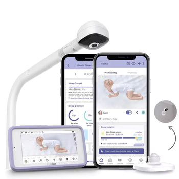 Hubble SkyVision AI Pro – Advanced AI Smart Baby Monitor with Crib & Desk Mounts