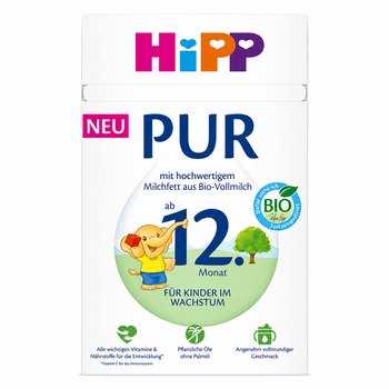 HiPP PUR Kindermilch Organic Toddler Milk 500g 12+ Months