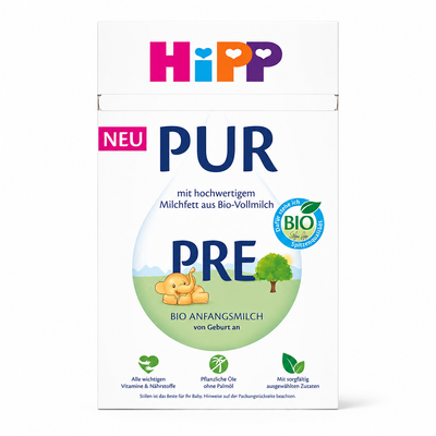 HiPP PUR PRE Organic Baby Formula 500g From Birth